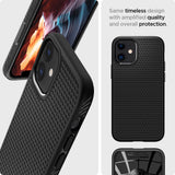 Husa de protectie Spigen Liquid Air (ACS01701) compatibil cu iPhone 12 / iPhone 12 Pro, Negru