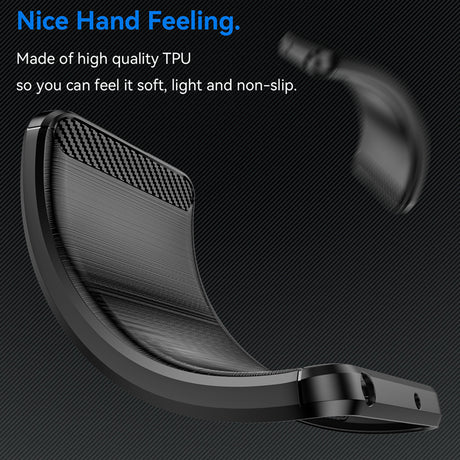 Husa de protectie Techsuit Carbon Silicone compatibil cu OnePlus Nord 4, Negru