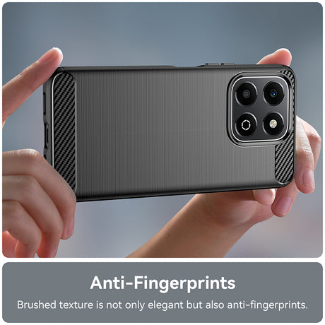 Husa de protectie Techsuit Carbon Silicone compatibil cu Honor X6b, Negru