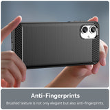 Husa de protectie Techsuit Carbon Silicone compatibil cu Samsung Galaxy A06, Negru