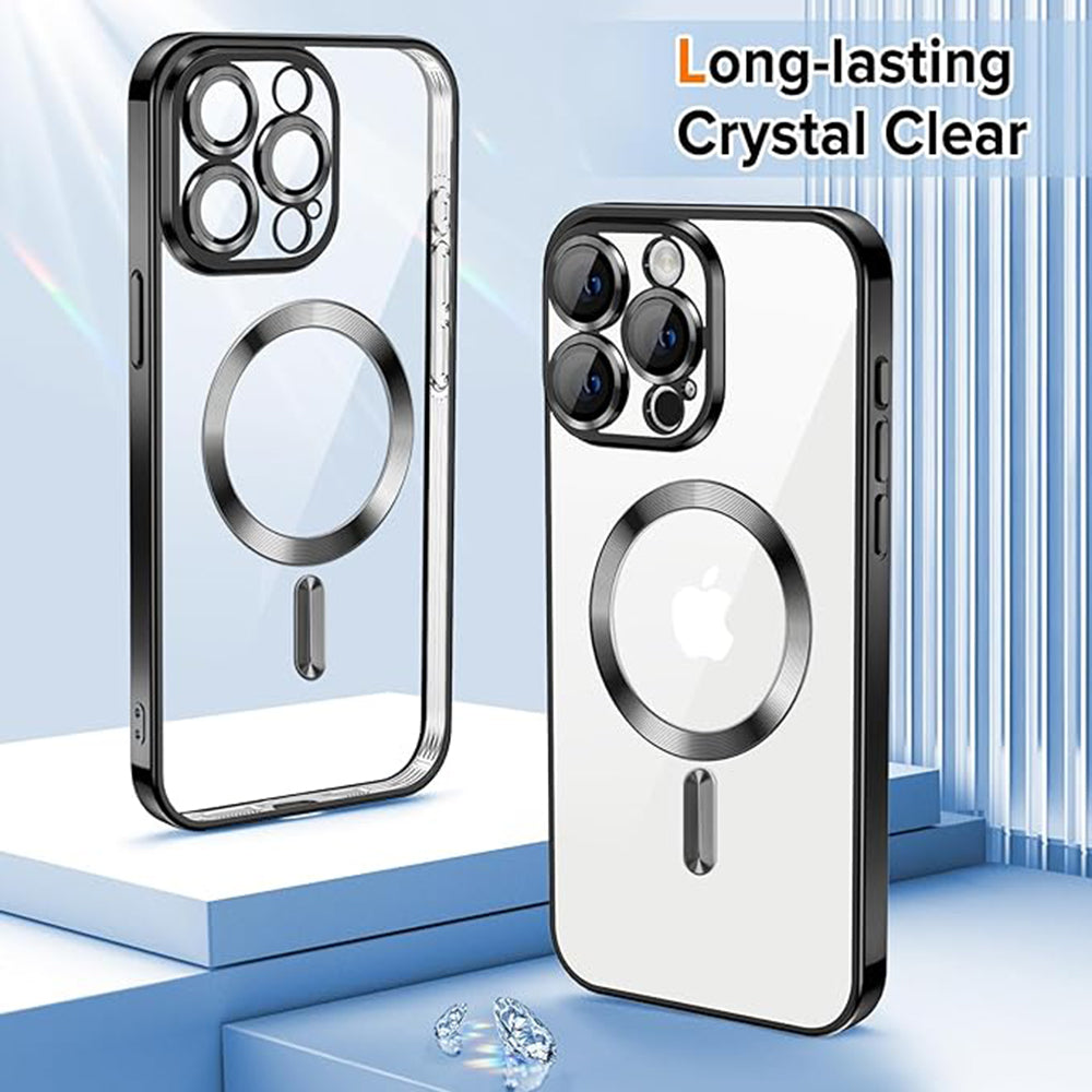 Husa de protectie Techsuit Luxury Crystal MagSafe compatibil cu iPhone 16 Pro, Auriu