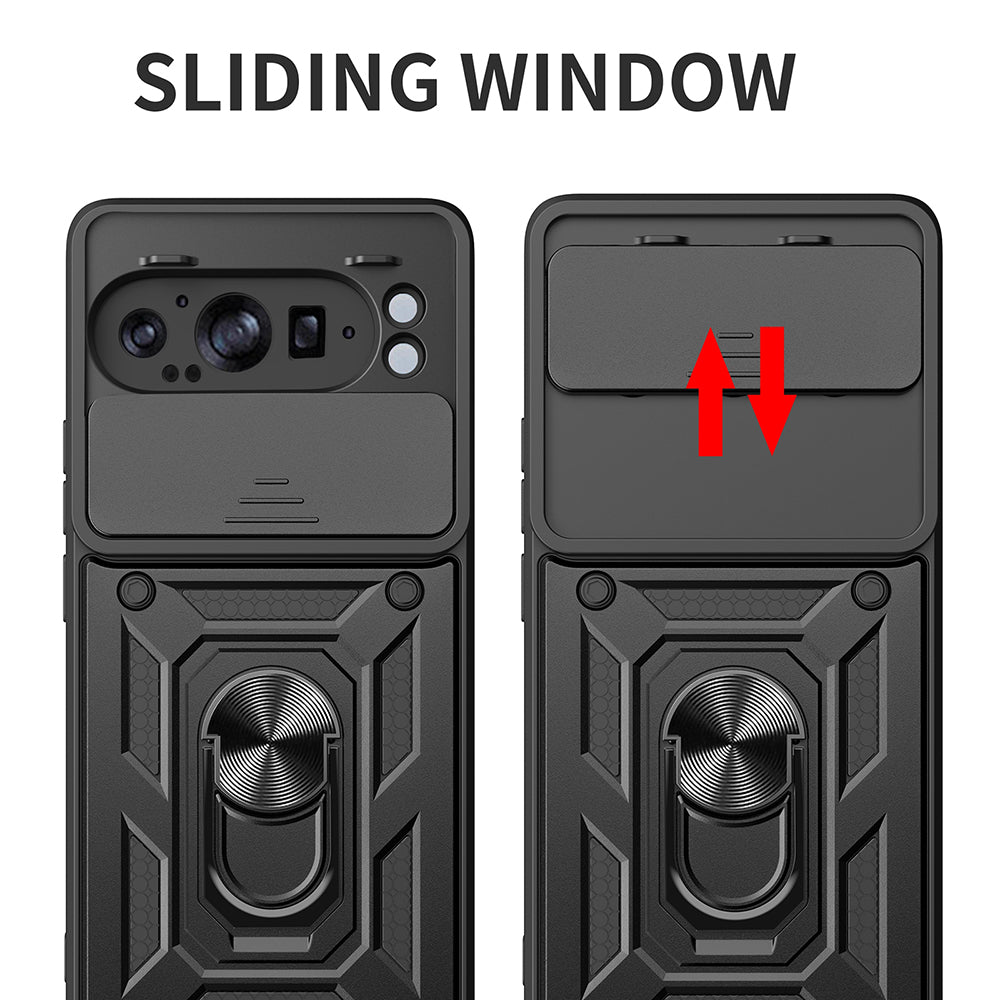 Husă Techsuit CamShield Series neagră pentru Google Pixel 9 Pro XL