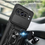 Husă Techsuit CamShield Series neagră pentru Google Pixel 9 Pro XL