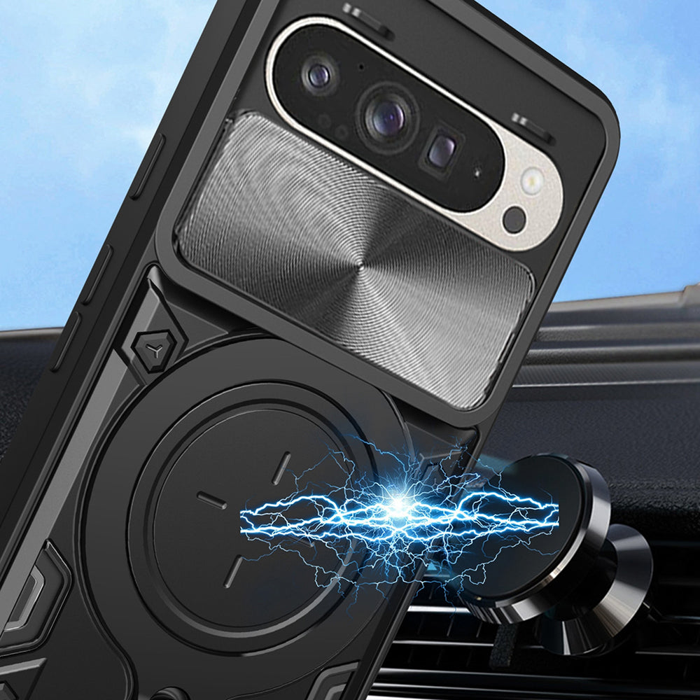 Husa de protectie Techsuit CamGuard Pro compatibil cu Google Pixel 9 / 9 Pro, Rosu