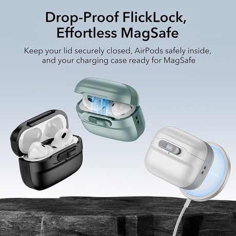 Casti ESR Pulse Magnetic HaloLock, Apple AirPods 4, Verde