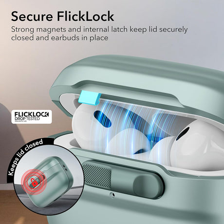 Casti ESR Pulse Magnetic HaloLock, Apple AirPods 4, Roz