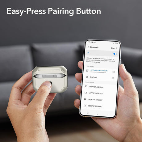 Casti ESR Orbit Hybrid HaloLock, Apple AirPods 4, Albastru