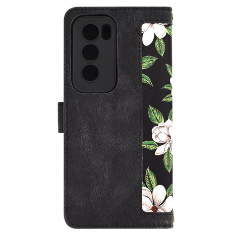 Husa de protectie Techsuit FlipCraft compatibil cu Oppo Reno12, Flowers of the Dawn