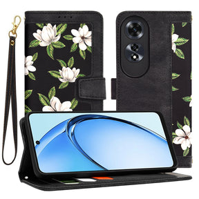 Husa de protectie Techsuit FlipCraft compatibil cu Oppo A60 4G, Flowers of the Dawn