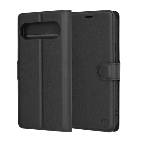 Husa de protectie Techsuit Leather Folio compatibil cu Google Pixel 9 Pro XL, Negru