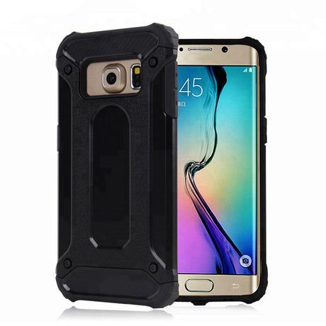 Husa de protectie Techsuit Hybrid Armor compatibil cu Samsung Galaxy S6 G920, Negru