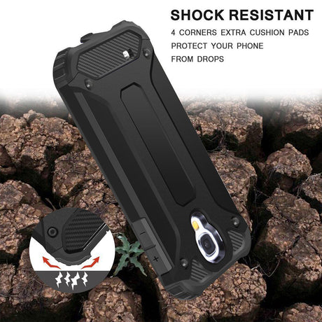 Husa de protectie Techsuit Hybrid Armor compatibil cu Samsung Galaxy S4 i9500, Negru