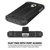 Husa de protectie Techsuit Hybrid Armor compatibil cu Samsung Galaxy S4 i9500, Negru