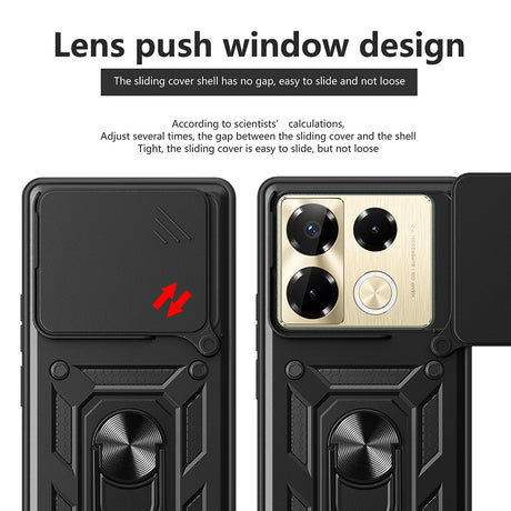 Husa de protectie Techsuit CamShield Series compatibil cu Infinix Note 40 Pro+, Albastru