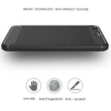 Husa de protectie Techsuit Carbon Silicone compatibil cu Huawei P10 Plus, Negru