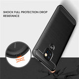 Husa de protectie Techsuit Carbon Silicone compatibil cu Motorola Moto E7 Plus / Moto G9 Play, Negru