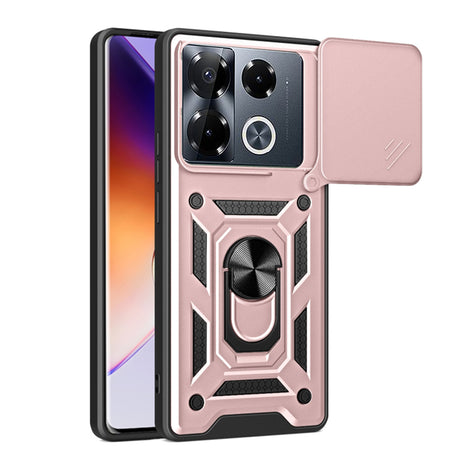 Husa de protectie Techsuit CamShield Series compatibil cu Infinix Note 40 Pro+, Roz Auriu