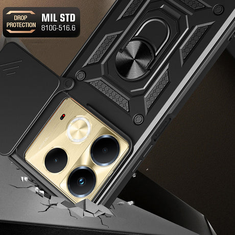 Husa de protectie Techsuit CamShield Series compatibil cu Infinix Note 40, Negru