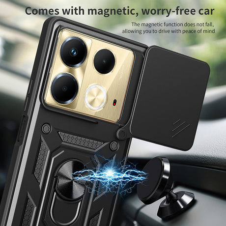 Husa de protectie Techsuit CamShield Series compatibil cu Infinix Note 40, Negru