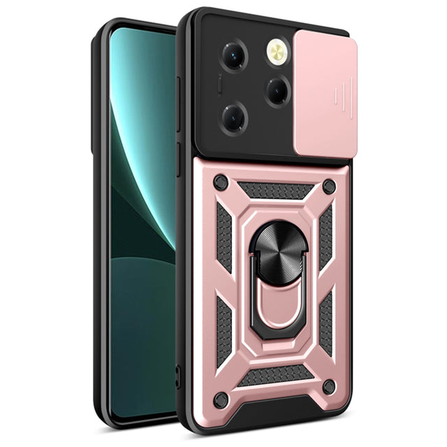 Husa de protectie Techsuit CamShield Series compatibil cu Infinix Hot 40 / 40 Pro / Tecno Spark 20 Pro, Roz Auriu