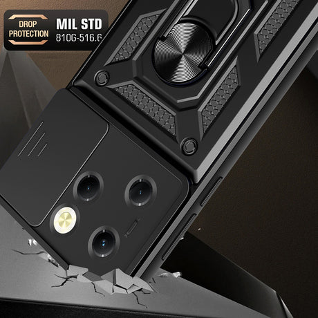 Husa de protectie Techsuit CamShield Series compatibil cu Infinix Hot 40 / 40 Pro / Tecno Spark 20 Pro, Negru