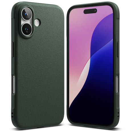 Husa de protectie Ringke Onyx compatibil cu iPhone 16, Verde Inchis
