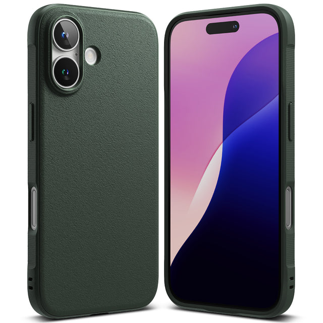 Husa de protectie Ringke Onyx compatibil cu iPhone 16, Verde Inchis