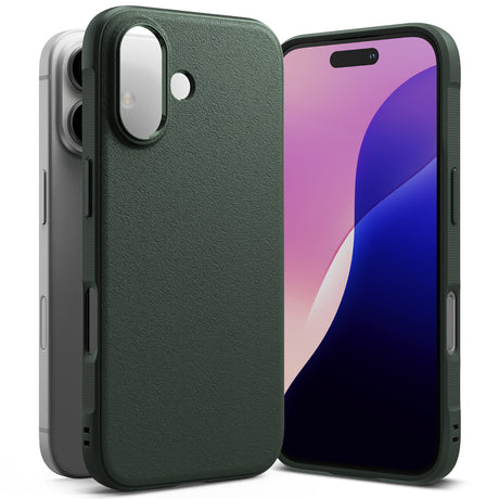 Husa de protectie Ringke Onyx compatibil cu iPhone 16, Verde Inchis