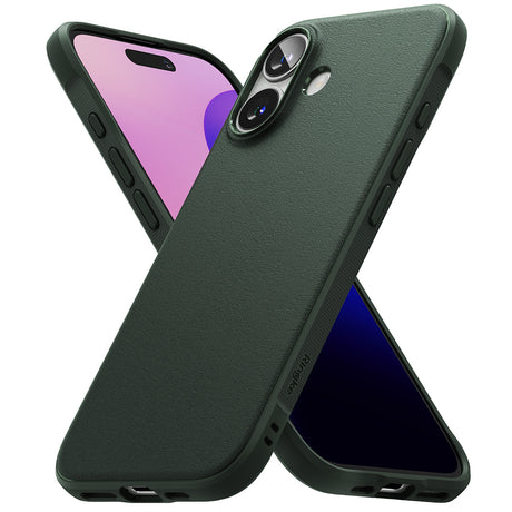Husa de protectie Ringke Onyx compatibil cu iPhone 16, Verde Inchis