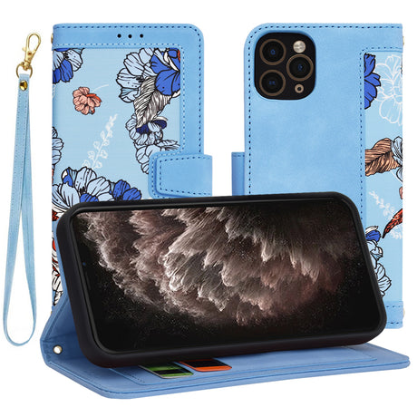 Husa de protectie Techsuit FlipCraft compatibil cu iPhone 11 Pro, Vibrant Blue