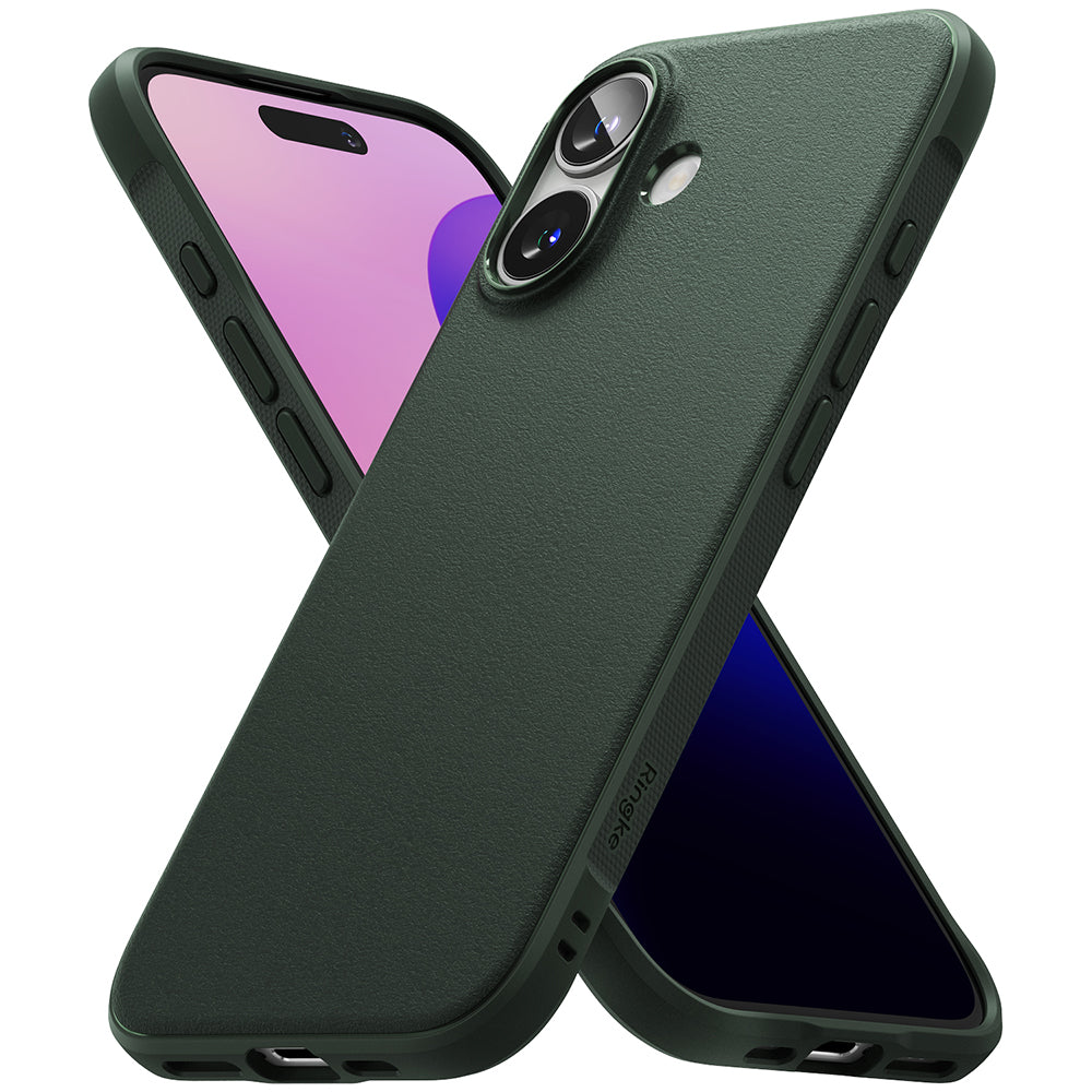 Husa de protectie Ringke Onyx compatibil cu iPhone 16 Plus, Verde Inchis