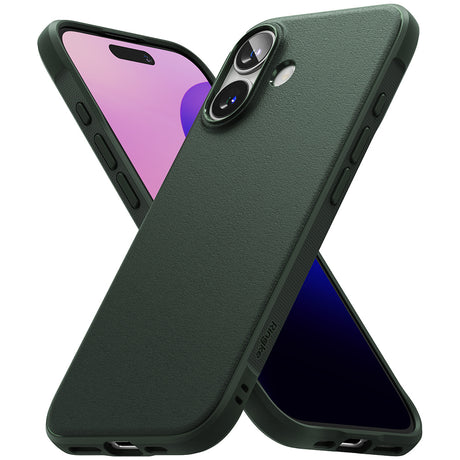 Husa de protectie Ringke Onyx compatibil cu iPhone 16 Plus, Verde Inchis