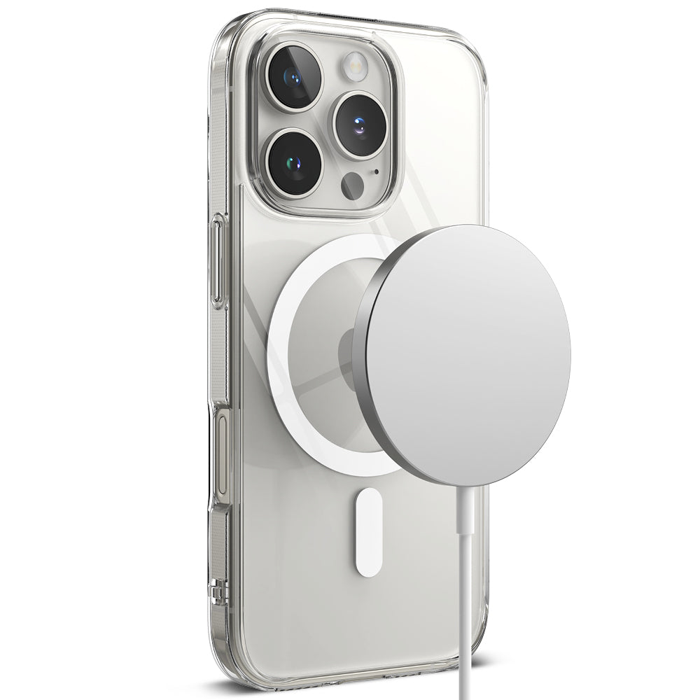 Husa de protectie Ringke Fusion MagSafe compatibil cu iPhone 16 Pro, Transparent