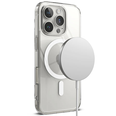 Husa de protectie Ringke Fusion MagSafe compatibil cu iPhone 16 Pro, Transparent