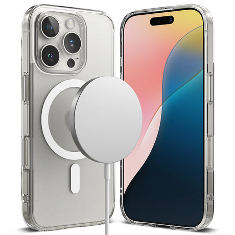 Husa de protectie Ringke Fusion MagSafe compatibil cu iPhone 16 Pro, Transparent Mat