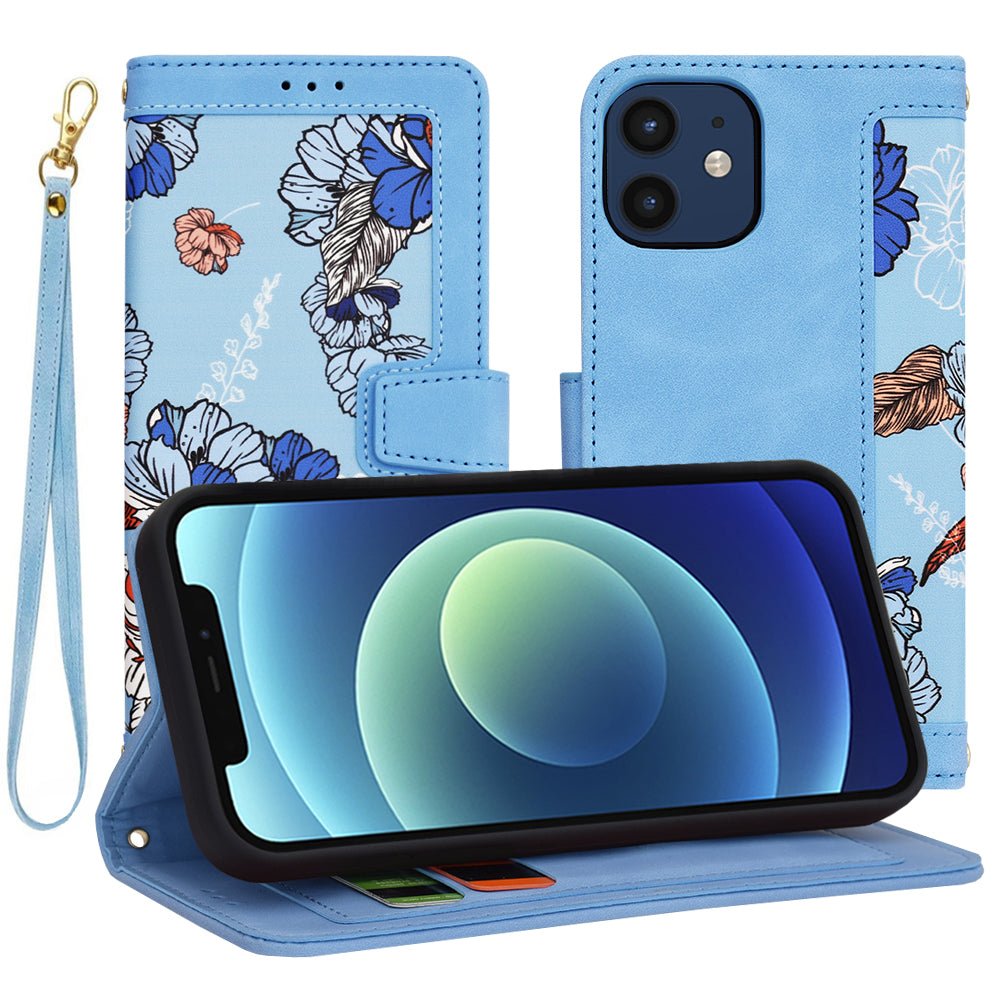 Husa de protectie Techsuit FlipCraft compatibil cu iPhone 12 / 12 Pro, Vibrant Blue
