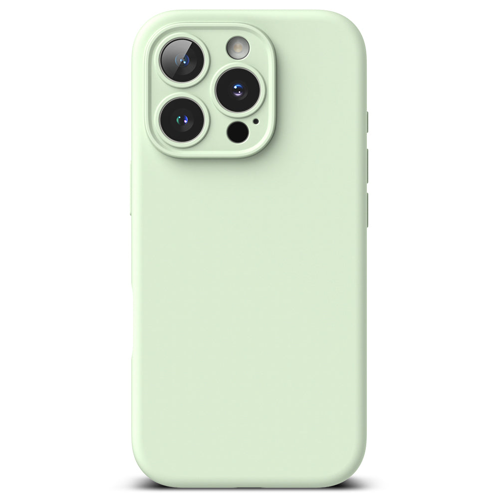 Husa de protectie Ringke Silicone Magnetic MagSafe compatibil cu iPhone 16 Pro, Soft Mint