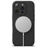 Husă Ringke Silicone Magnetic MagSafe pentru iPhone 16 Pro, neagră
