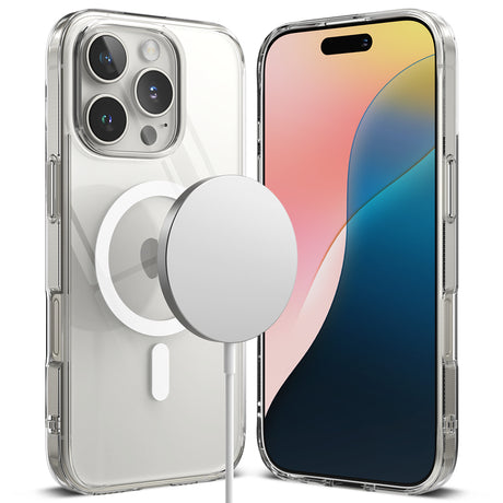 Husa de protectie Ringke Fusion MagSafe compatibil cu iPhone 16 Pro Max, Transparent