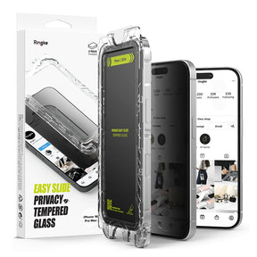 Ringke Easy Slide Tempered Glass védőfólia iPhone 16 Pro Max készülékhez, átlátszó