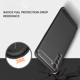 Husa de protectie Techsuit Carbon Silicone compatibil cu OnePlus Nord 5G, Negru