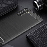Husa de protectie Techsuit Carbon Silicone compatibil cu OnePlus Nord 5G, Negru