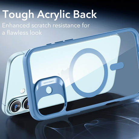 Husa de protectie ESR Classic Hybrid HaloLock compatibil cu iPhone 16, Transparent Blue