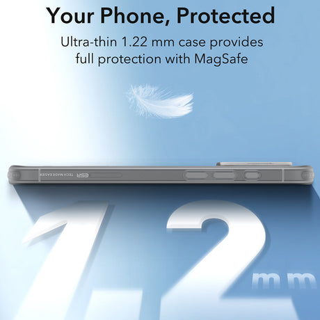 Husa de protectie ESR Zero HaloLock compatibil cu iPhone 16 Pro, Frosted Grey