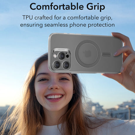 Husa de protectie ESR Zero HaloLock compatibil cu iPhone 16 Pro, Frosted Grey