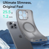 Husa de protectie ESR Zero HaloLock compatibil cu iPhone 16 Pro Max, Frosted Grey