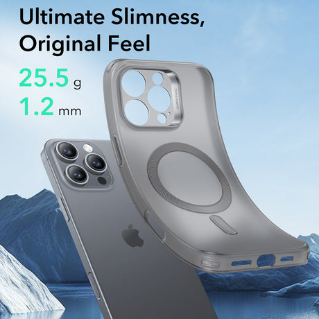 Husa de protectie ESR Zero HaloLock compatibil cu iPhone 16 Pro Max, Frosted Grey