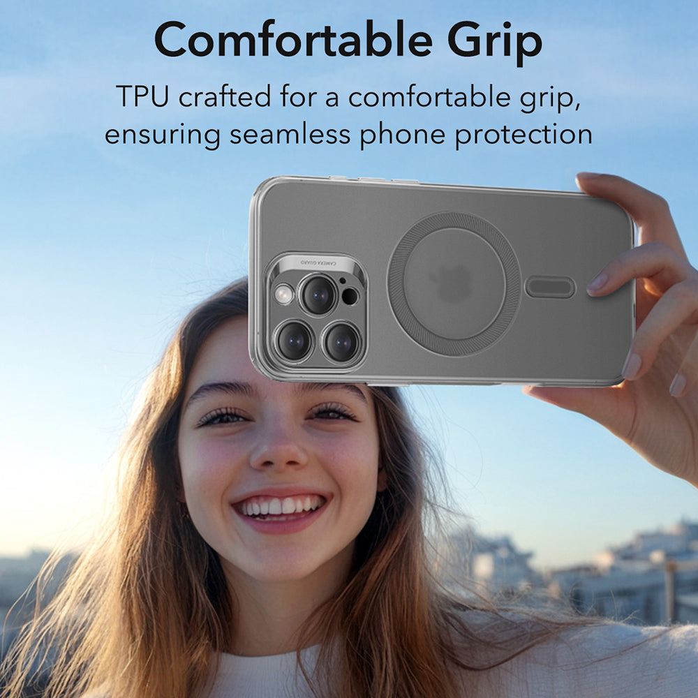 Husa de protectie ESR Zero HaloLock compatibil cu iPhone 16 Pro Max, Frosted Grey