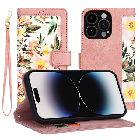 Husa de protectie Techsuit FlipCraft compatibil cu iPhone 14 Pro, Sweetheart Pink