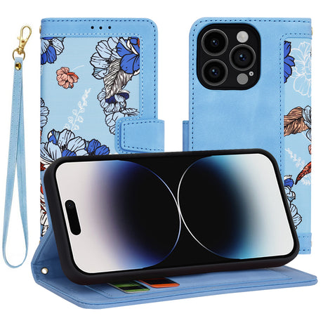 Husa de protectie Techsuit FlipCraft compatibil cu iPhone 14 Pro, Vibrant Blue